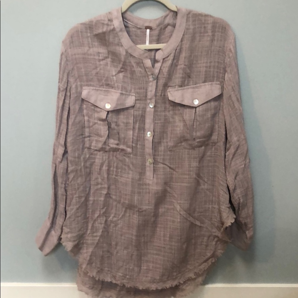 Linen-like shirt